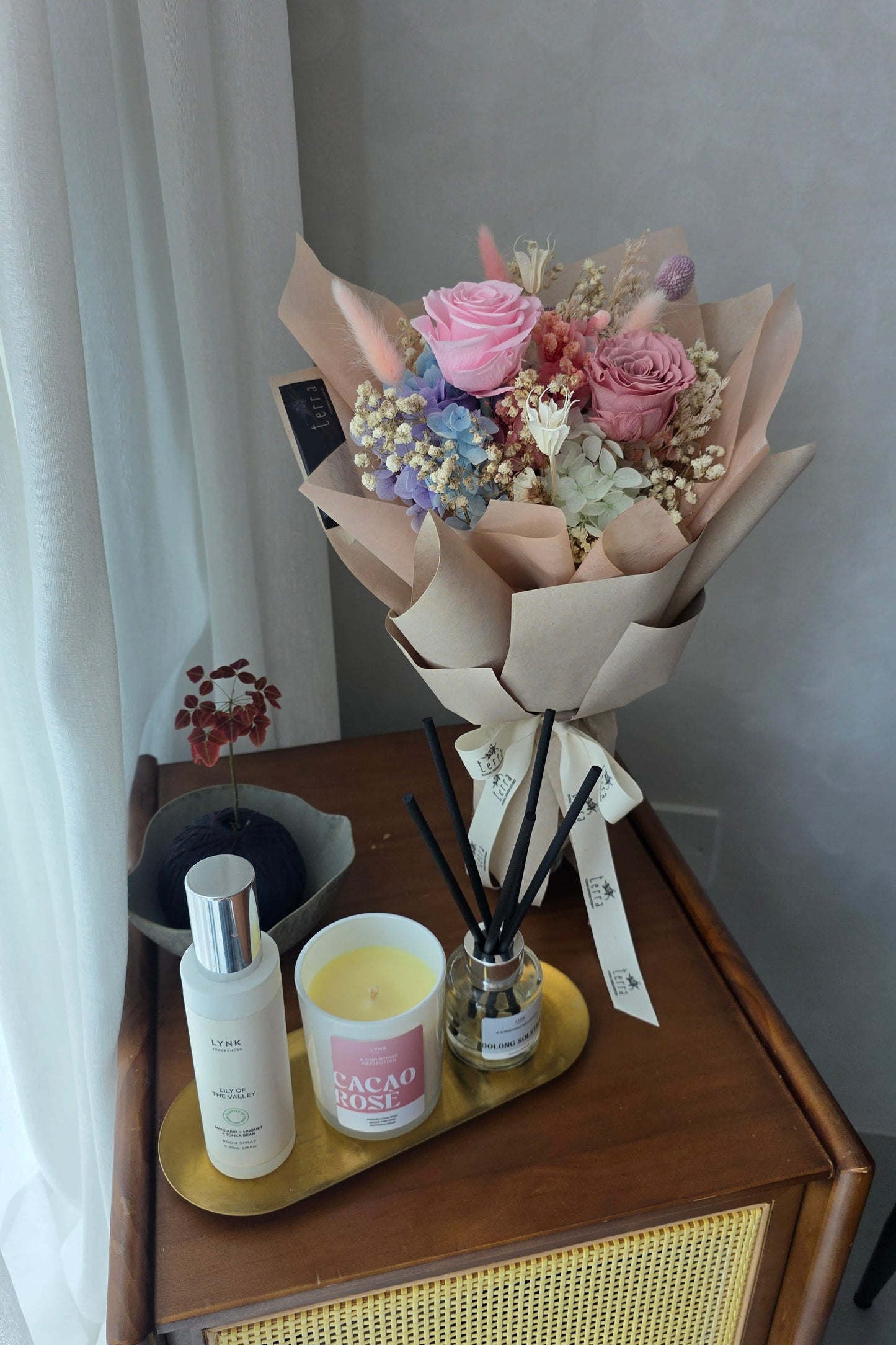 Pastel Preserved Roses Bouquet
