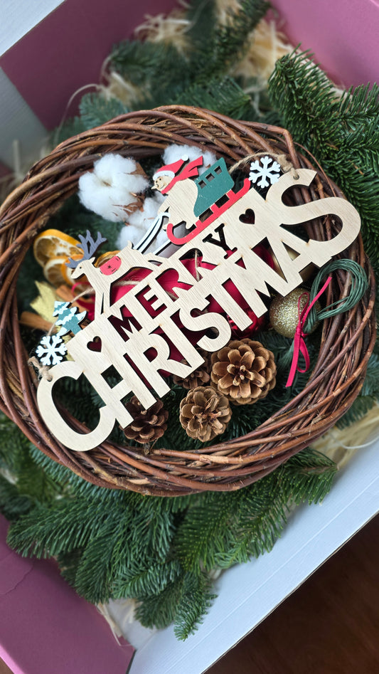 Noel Christmas Wreath DIY Kit