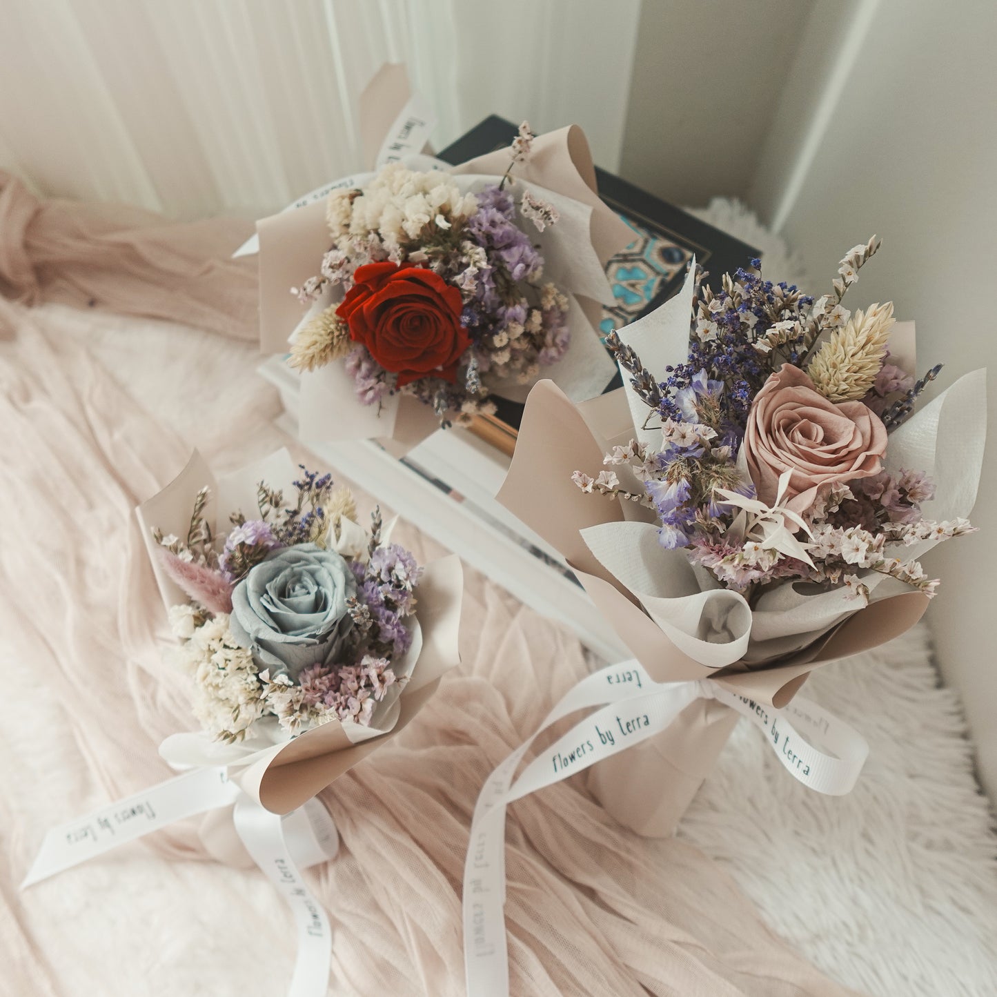 Single Everlasting Rose Posy