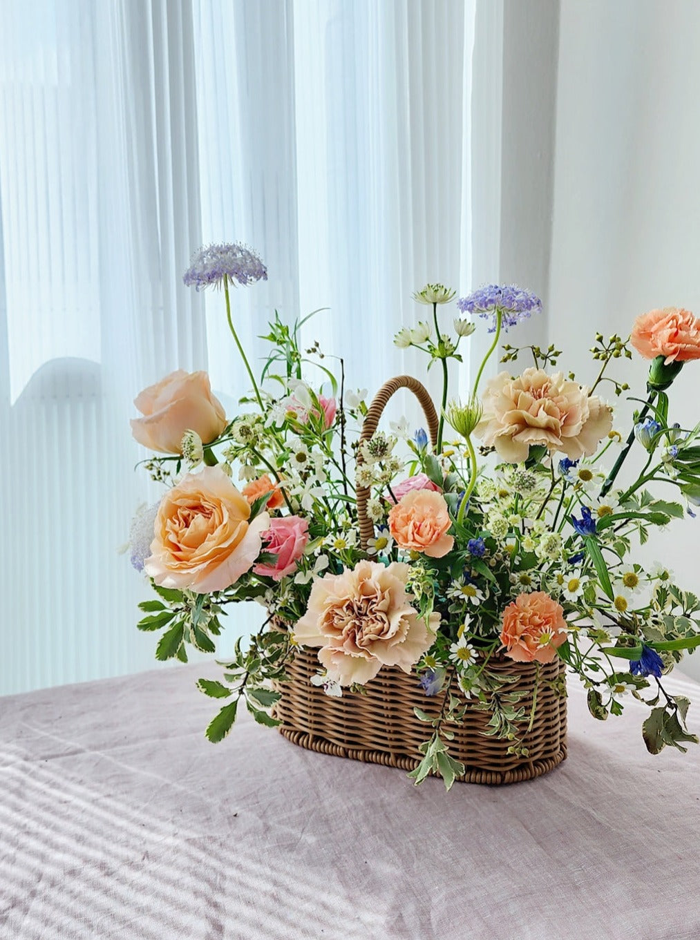 Mother's Day Workshop - Fresh Flowers Garden Style Basket Arrangement