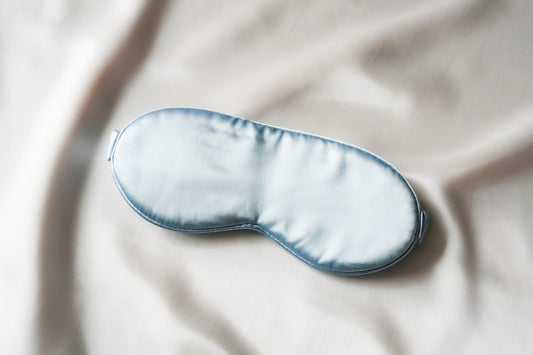 Silkfairy Baby Blue Silk Eye Mask