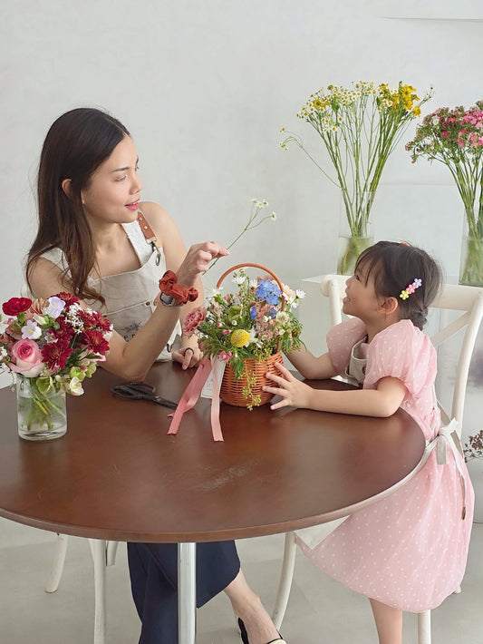 Mother's Day Workshop - Petals & Scent — Floral Basket Arranging & Wax Tablet Workshop