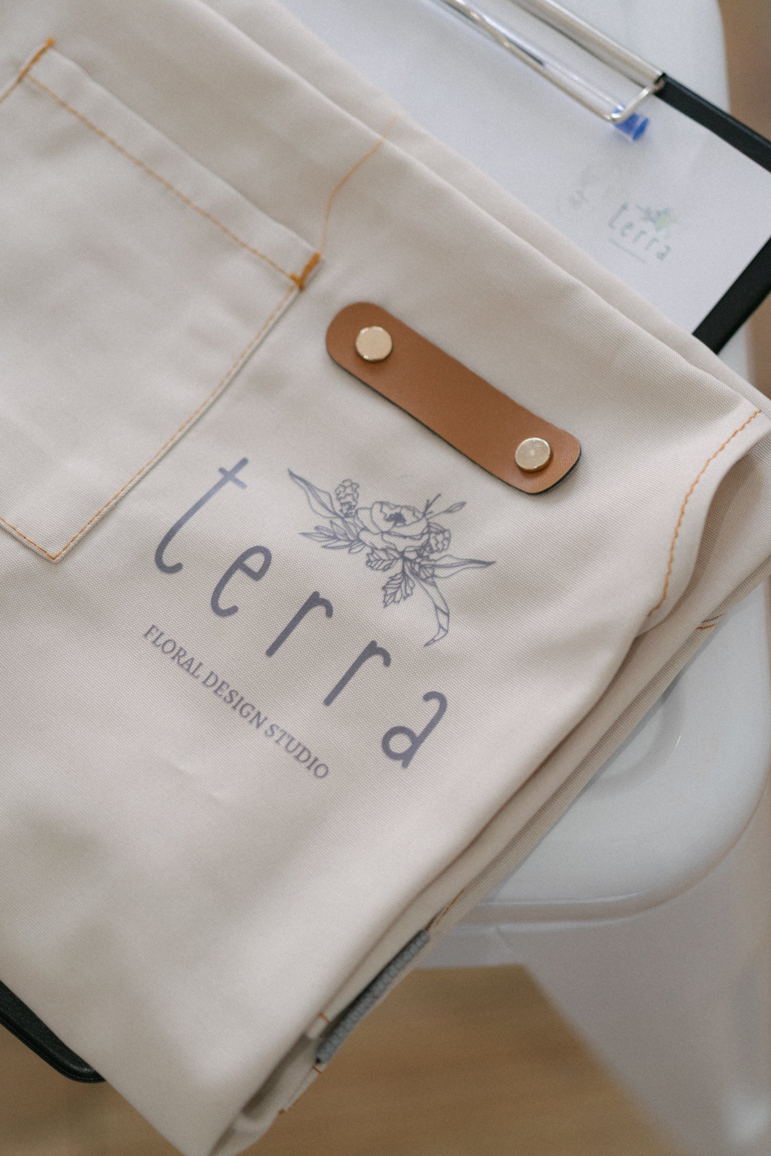 Terra Floral Design Studio Apron