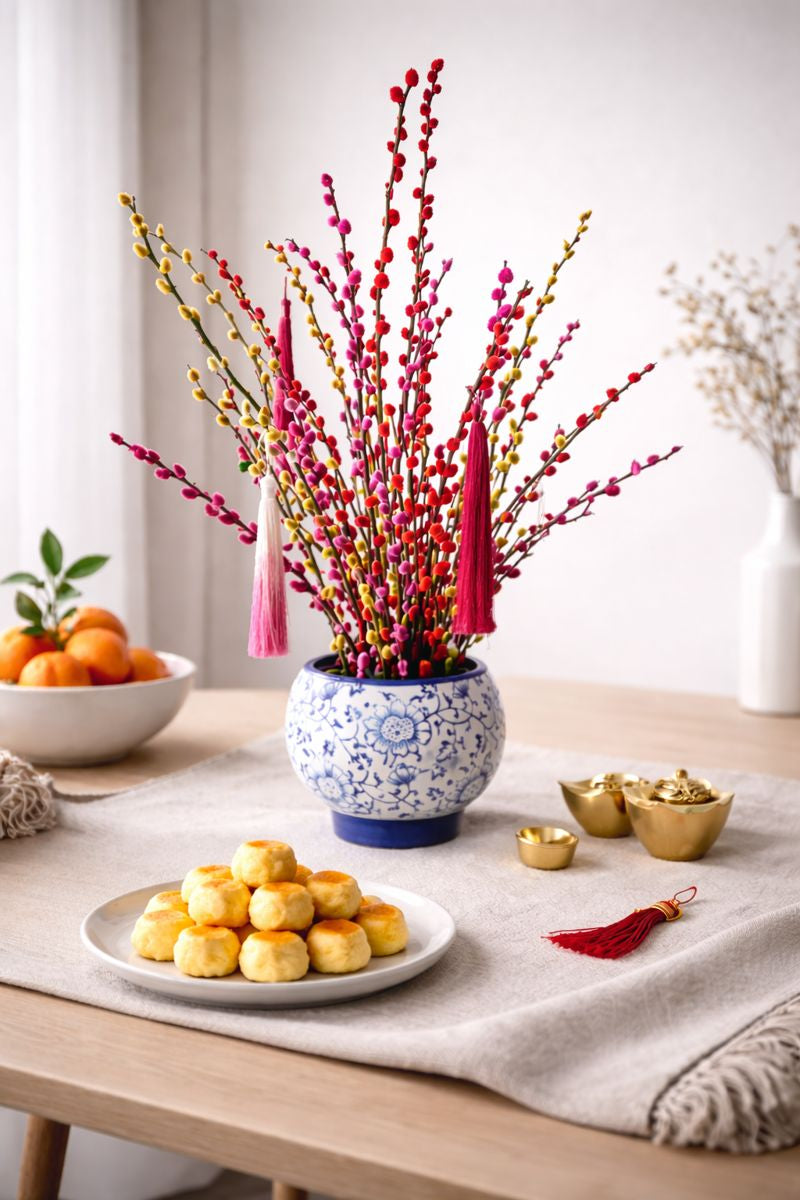 Prosperity Willow in Blue & White Porcelain